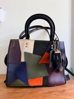 Coach Rogue Patchwork Handbag